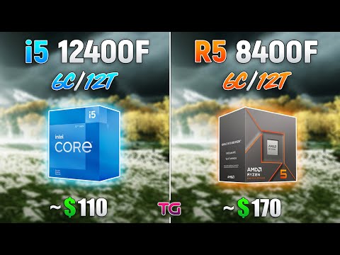 Core i5 12400F vs Ryzen 5 8400F - Test in 8 Games