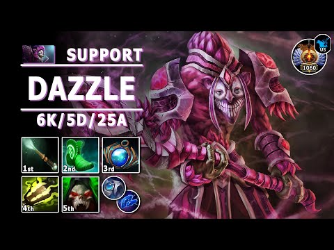 Dazzle Hard Support | 7.32b | Pos 5 Dazzle Play | Dota 2 Immortal Gameplay