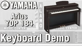 Video thumbnail for Yamaha Arius YDP 184 Keyboard Demo by Alamo Music Center