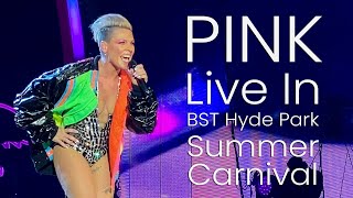 Pink live Summer Carnival at BST Hyde Park 2023