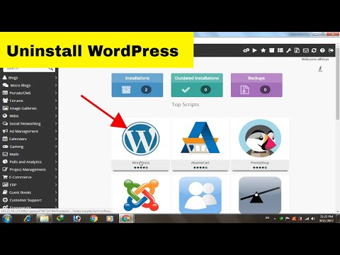 How to uninstall WordPress from cPanel In Hindi Step...