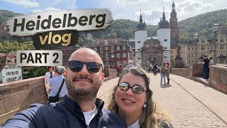 HEIDELBERG Vlog part 2 | Kale 🏰  Yürüyerek eski şehir keşfi & otel oda turu #köp