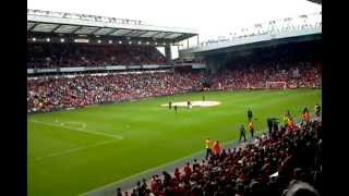 BIGREDS Anthem being played at Anfield!! (Liverpool FC Song)