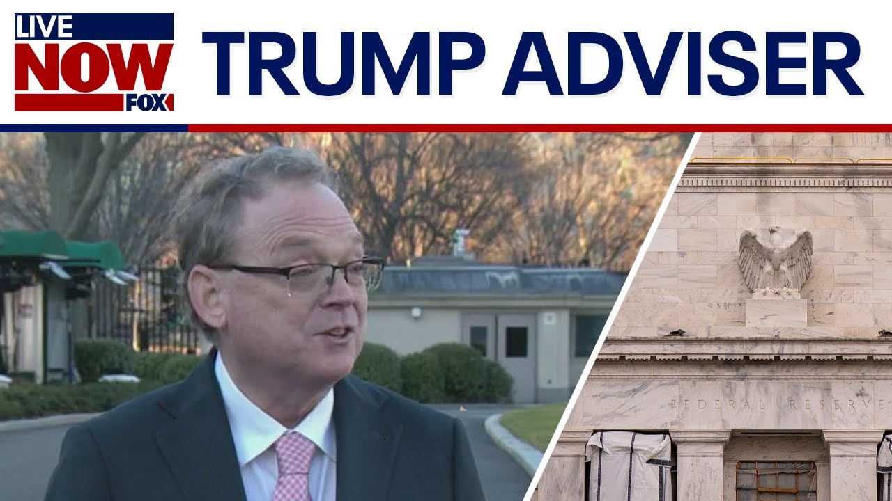 Trump's potential Fed Chair pick, Kevin Hassett, speaks outside White House