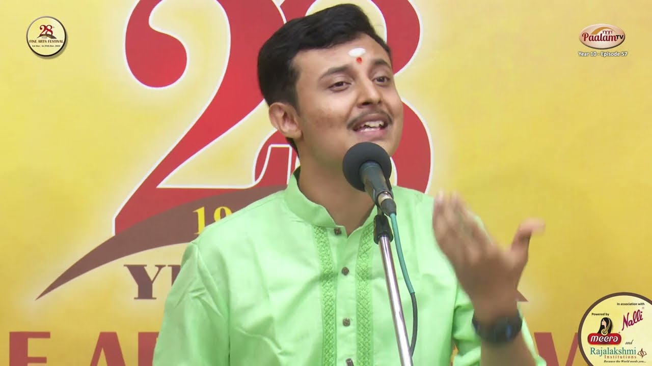 Niranjan Dindodi(Vocal) (Mudhra Kutcheri Competition Winner 2022)- Mudhra’s 28th Fine Arts Festival