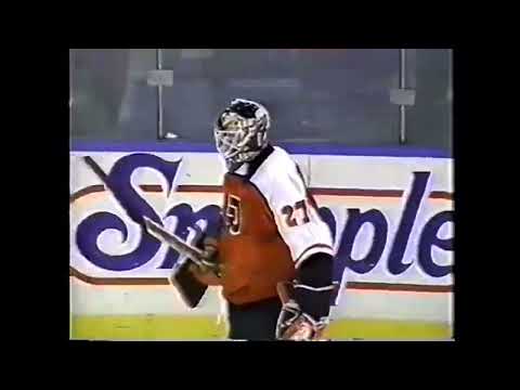 January 24 1995 Flyers at Islanders Benoit Hogue Penalty Shot PHI Broadcast feed