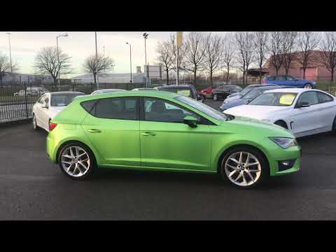2014 lima green Seat Leon 2.0 TDI CR FR (Tech Pack) 5dr (start/stop)