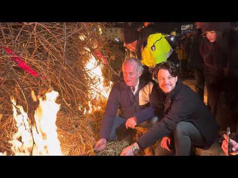 L’accensione del Panevin di Arcade 