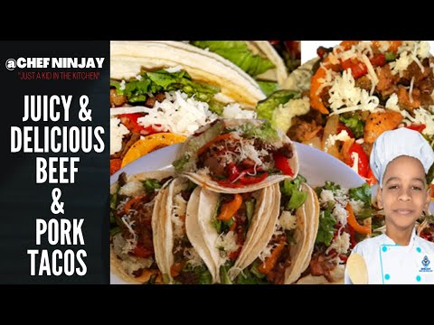 HOW TO MAKE BEEF AND PORK TACOS (JUICY AND DELICIOUS | BELIZEAN STYLE)