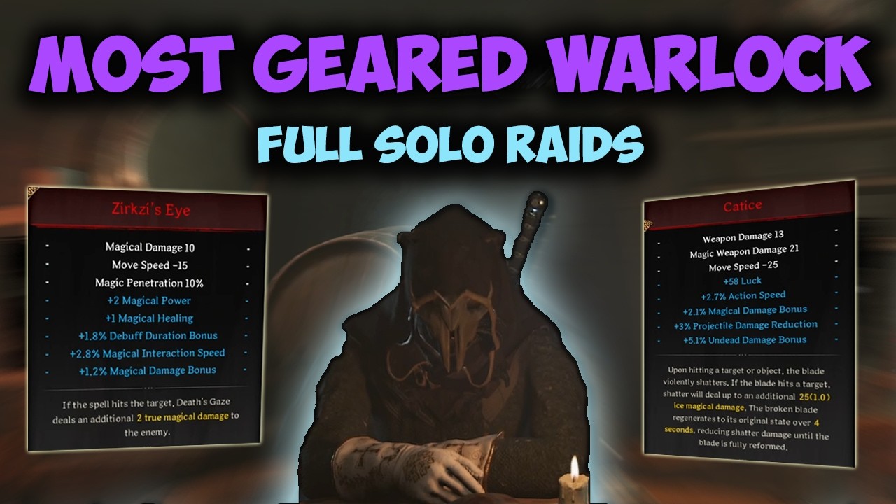 THE MOST GEARED SOLO WARLOCK - Dark and Darker Gameplay