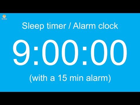 9 hour Sleep timer / Alarm clock (with a 15 min alarm)