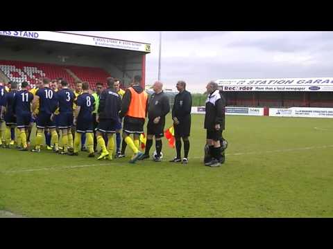 EAL Division Two Cup Final 2015 - Respect handshake between the sides