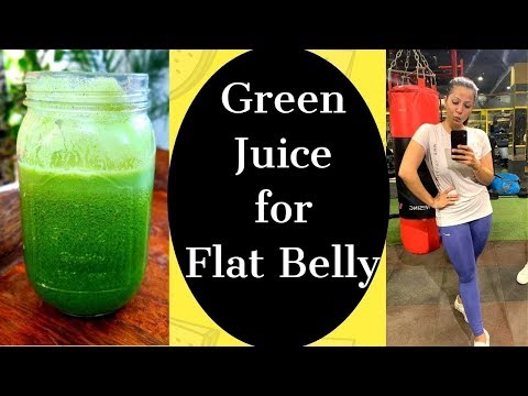 Green Juice for Flat Belly | Lose Belly Fat | Flat Belly Diet Drink | Detox Juice, Fat to Fab Video