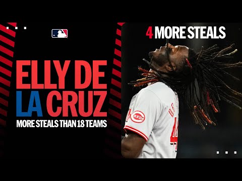 Elly De LA Cruz! ⚡️ FOUR MORE STEALS ⚡️ (First player to 30 SB in 2024, more steals than 18 TEAMS!)