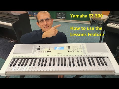 Yamaha PSR-EZ300 Keyboard | How to use the Lessons Feature | Rimmers Music