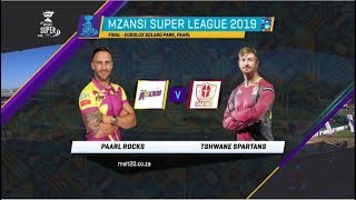 MSL 2019: Final, Paarl Rocks vs Tshwane Spartans, Highlights