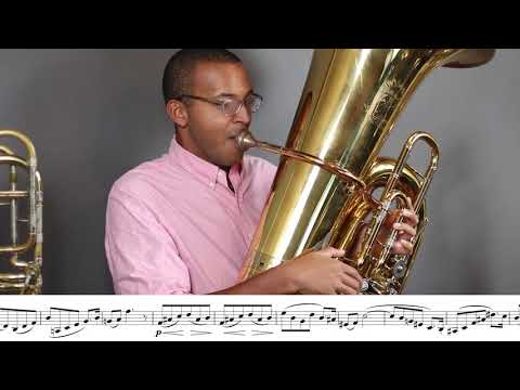 ATSSB Tuba Etude #1 D Minor Böhme (From Selected Studies for Baritone) Year E