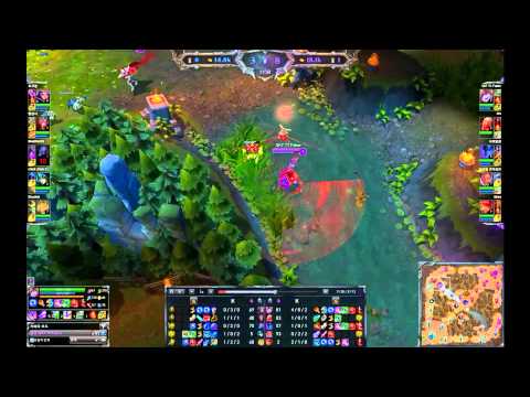 SKT T1 Faker playing Lulu mid vs Leblanc