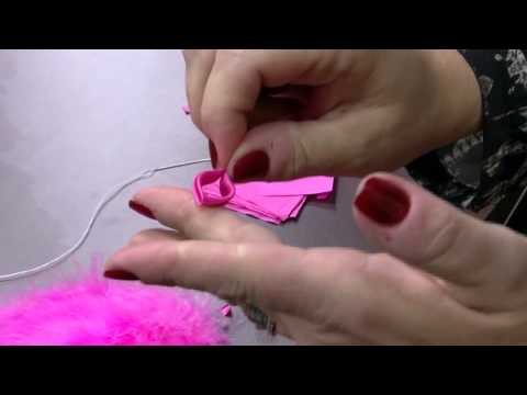 Mulher.com 15/08/2014 - Flor de Kanzashi por Regiane Tartari FLor - Parte 2