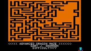 Apple II Game:   Advanced Dragon Maze/Digital Derby (1978 Softape)