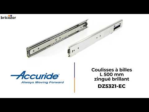 Coulisses à billes 5321 EC - charge max 100 kg - sortie totale ACCURIDE
