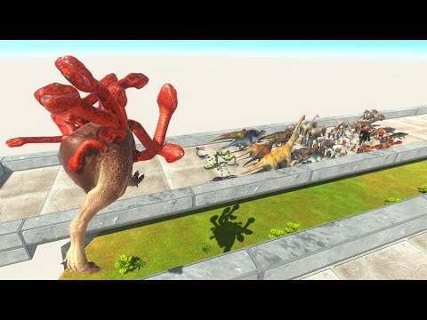Escape From Monster - Death Touch Alien Medusa | Animal Revolt Battle Simulator