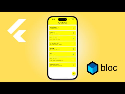 ✅📱 TO DO App • Flutter & BLoC Tutorial for Beginners