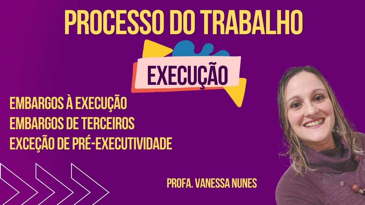 EMBARGOS À EXECUÇÃO, EXCEÇÃO DE PRÉ-EXECUTIVIDADE E EMBARGOS DE TERCEIROS NA EXECUÇÃO TRABALHISTA.