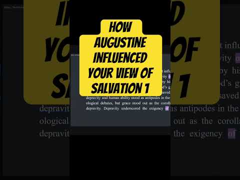 How Augustine Influenced Your View Of Salvation 1 #shorts #augustine #salvation #soteriology #osas