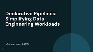 Declarative Pipelines: What’s Next for the Apache Spark Ecosystem