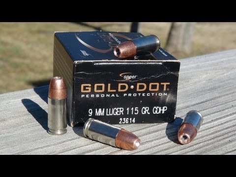 Speer Gold Dot 9mm 115 gr Gel Test