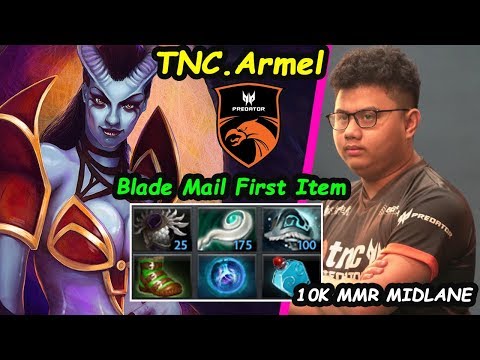 TNC Armel [Queen OF Pain] 10K MMR MIDLANE Blade Mail First Item vs Jabz Dota 2 pro gameplay 7.26