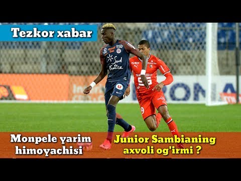 Monpele yarim himoyachisi Junior Sambia reanimatsiyadami?