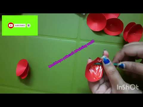 rose day special # paper rose making#