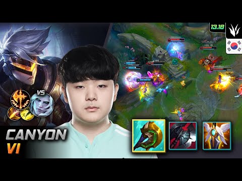 Canyon Vi Jungle Build Divine Sunderer Conqueror - LOL KR Challenger Patch 13.18