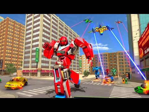 New Drone Robot Car Robot Transforming City Rescue Mission Android Gameplay By Games Zone