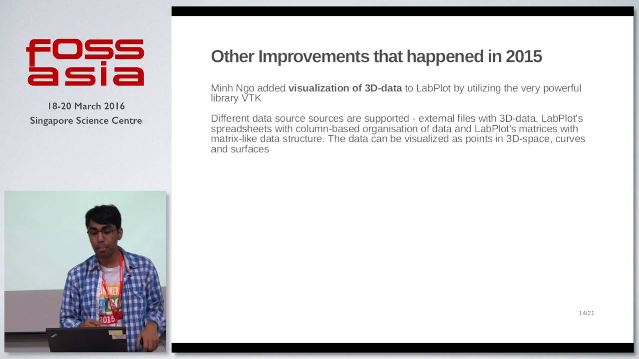 LabPlot, interactive graphing and analysis of scientific data - Garvit Khatri - FOSSASIA Summit 2016