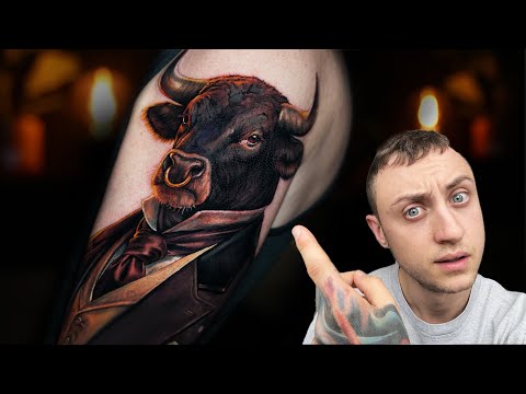 Tattooing a Bull in a Suit | 2 DAYS IN A ROW