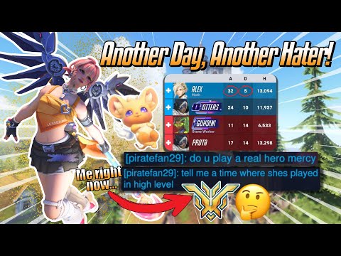 Another Day, Another Hater! 🤔 - Top 500 Mercy Gameplay & Commentary - Overwatch 2 (Season 16)