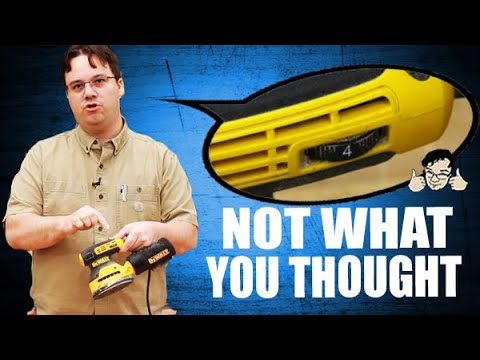 What's that little dial on your sander for?