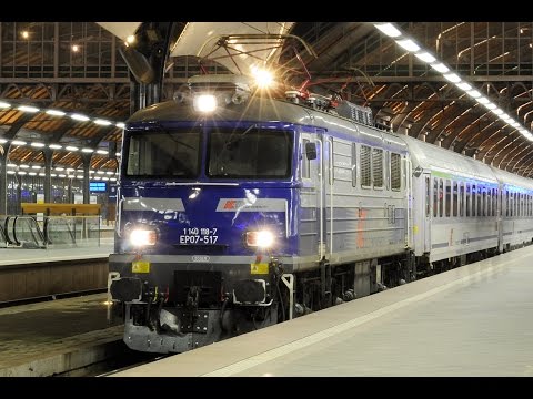EP07-517 - rozruch z pociągiem IC Fredro. 06.01.2017 r. ||Wrocław Główny.||