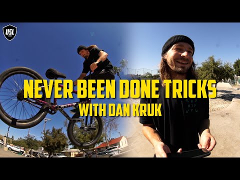 BMX - DAN KRUK LEARNS TRICKS ON THE SPOT * BMX BIKE DICE CHALLENGE *