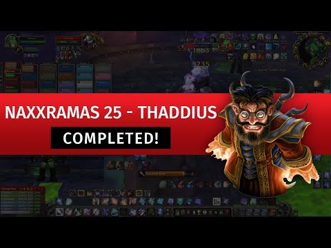 Naxxramas 25 - Thaddius ✓ WotLK Classic ✓ Warlock ✓ Gnome ➤ Wrath of the Lich King Classic
