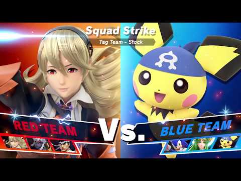 Super Smash Bros Ultimate Versus SQUAD STRIKE #1 Kwing vs Kwife 3v3
