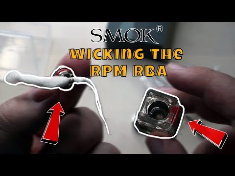 Part of a video titled How To Wick The RPM RBA Coil For The SMOK RPM40 Tutorial - YouTube