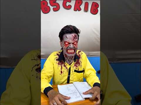 छोटू स्कूल में मोंस्टर बन गया 😨😱ll #shortsfeed #monster #vikassir #school #bhoot #short #comedy