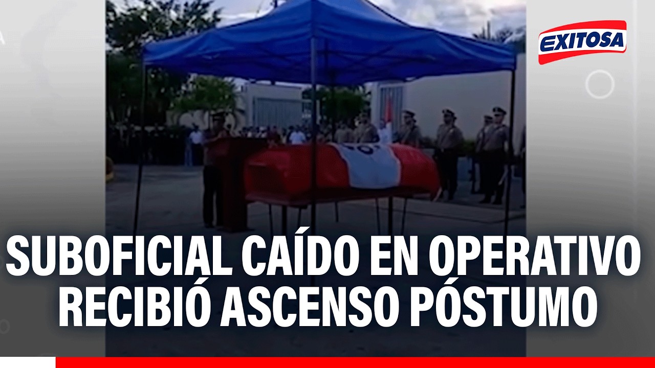 🔴🔵Suboficial PNP caído en operativo en río Corrientes fue despedido y ascendido de forma póstuma
