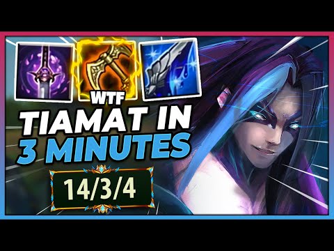 I GOT TIAMAT IN 3 MINUTES AND COMPLETELY STUNNED THE ENEMY TEAM - League of Legends