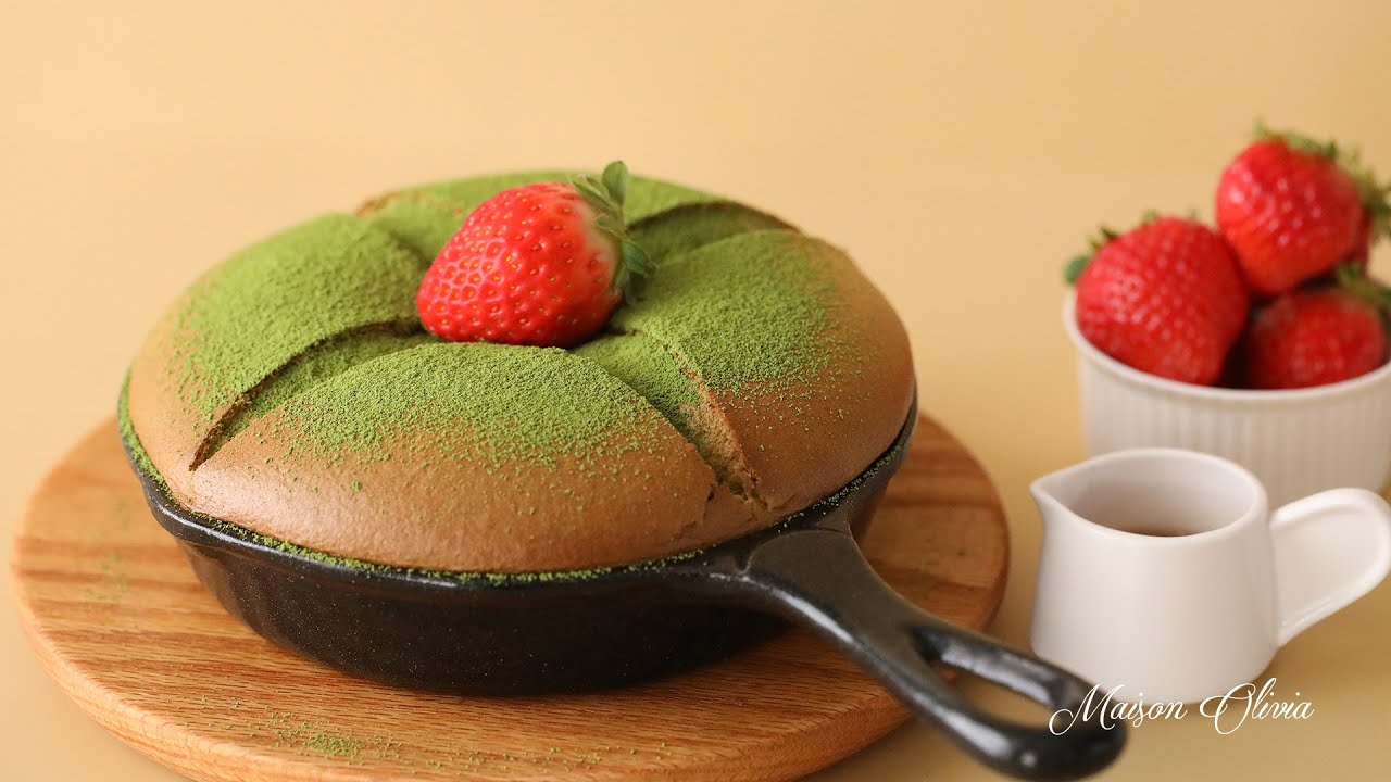 말차 카스테라팬케이크 만들기, Matcha Castella Pancake. 보들 촉촉 맛있는 팬케이크