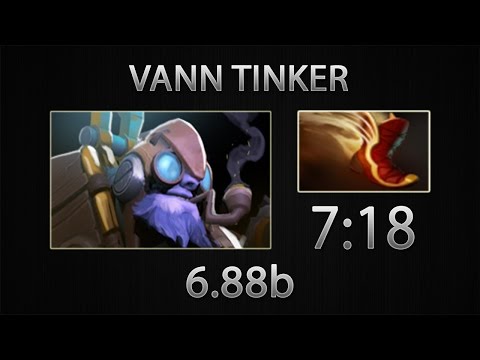 Dota 2 Tinker Fast Farm - vanN - Boots of Travel - 7:18 [6.88b]